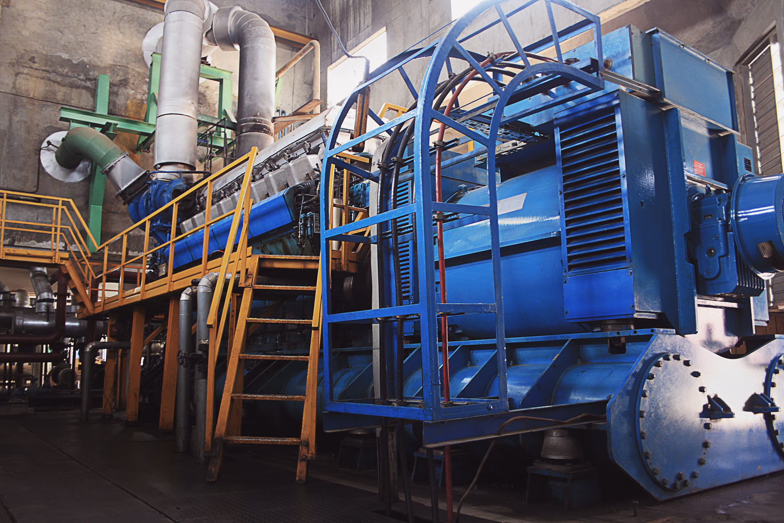 diesel power generator bi-fuel natural gas conversion