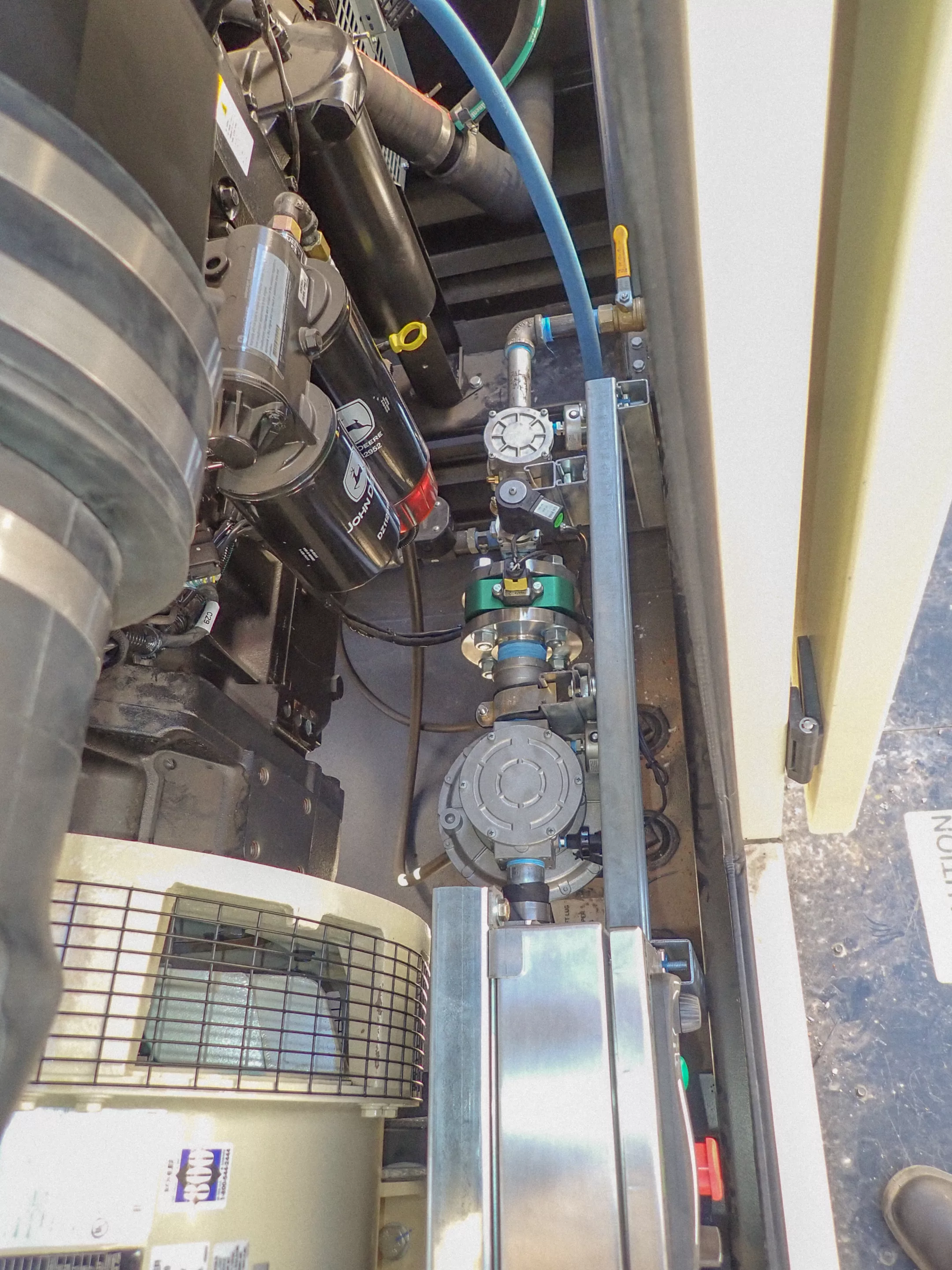 dual fuel equipment gas train