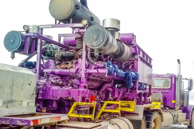 bi-fuel equipment oil and gas drilling generator