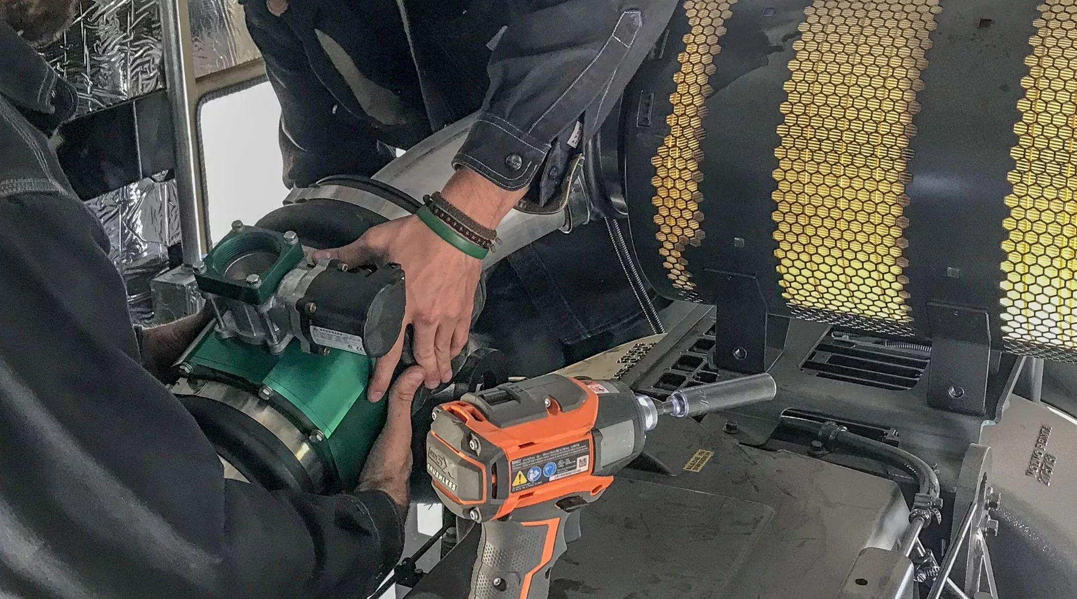 bi-fuel diesel generator installation